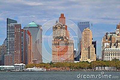 Southern Tip of Manhattan Stock Photo