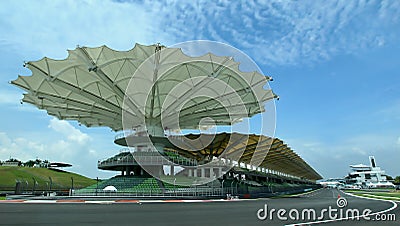 View at Malaysia Sepang International Circuit Editorial Stock Photo