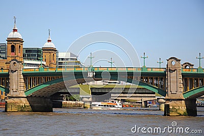 Southwark bridge in London City Stock Photo