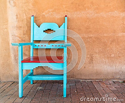 Southwestern design chair Stock Photo