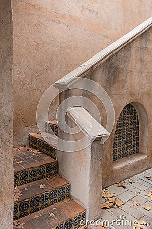 Southwestern design stairway Stock Photo