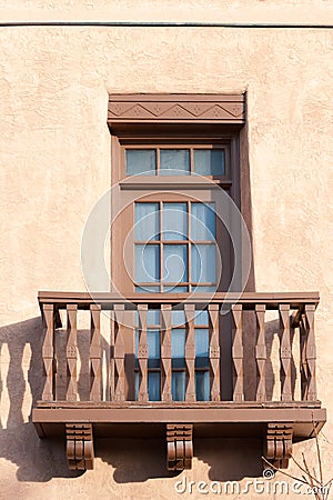 Southwestern styled house in Santa Fe Stock Photo