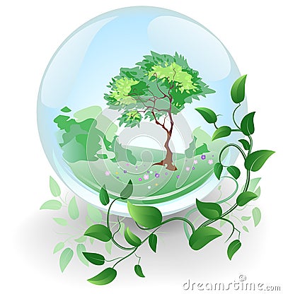 Souvenir ball summer Vector Illustration