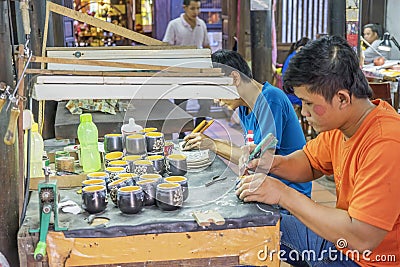 Souvenir factory of persons with disabilities Editorial Stock Photo