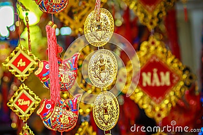 Souvenir at Hoan Kiem lake, Hanoi Stock Photo