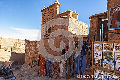 Souvenir in Ksar of Ait-Ben-Haddou, Moroccco Editorial Stock Photo