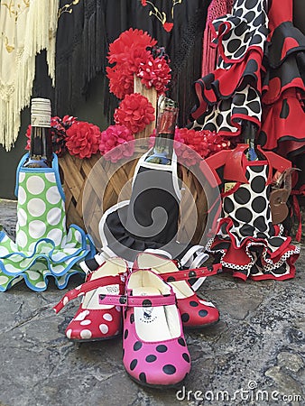 Souvenir shop in Seville, Spain Editorial Stock Photo