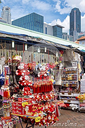 Souvenir stall Editorial Stock Photo