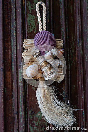 Souvinire from Greek islands, handicraft interier object for cazy home Stock Photo