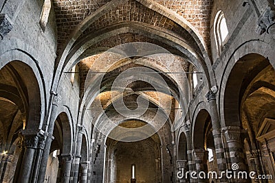 The Duomo of Sovana cathedral of Saints Peter and Paul is one Editorial Stock Photo