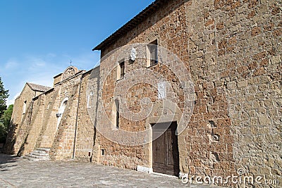 Duomo Cathedral Sovana Tuscany Italy Editorial Stock Photo