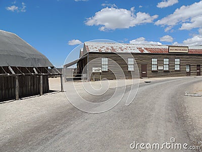 Sovereign Hill, Victoria, Australia open-air museum in Golden Point Editorial Stock Photo
