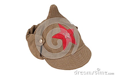 Soviet army cap Stock Photo