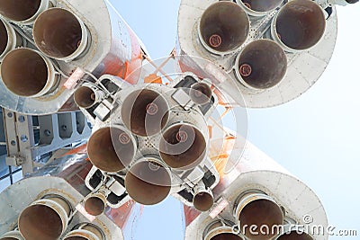 soviet rocket nozzles Stock Photo