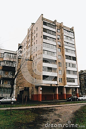 Soviet city Stock Photo
