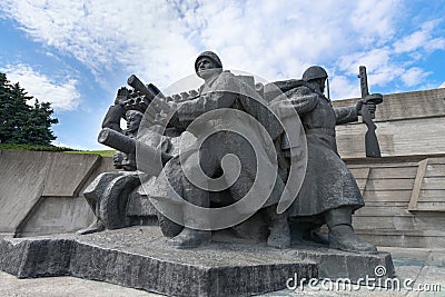 Soviet era World War II memorial in Kiev Ukraine Editorial Stock Photo