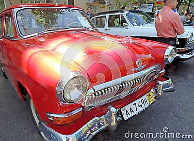 Soviet executive cars of 1960s GAZ M21 Volga Editorial Stock Photo
