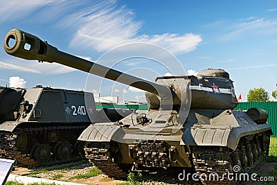 Soviet heavy tank IS-2 of World War II Editorial Stock Photo