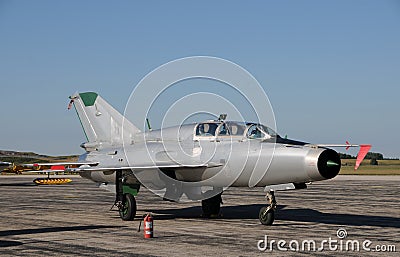 Soviet jetfighter Stock Photo