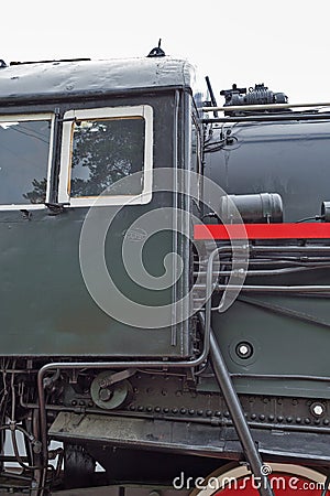 Soviet mainline freight steam locomotive of series L. in the Nov Editorial Stock Photo