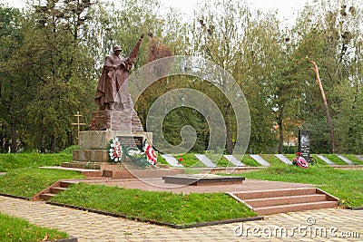 Soviet Memorial at Korosten, Ukraine Editorial Stock Photo