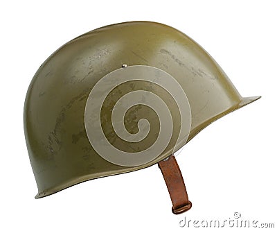 Soviet Military Helmet Stock Photo