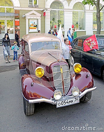 Soviet passenger car of 1930s GAZ M1 Editorial Stock Photo