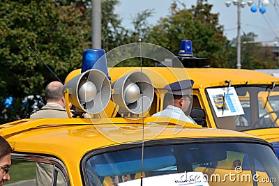 Soviet police car Editorial Stock Photo