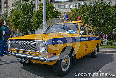 Soviet police car Editorial Stock Photo