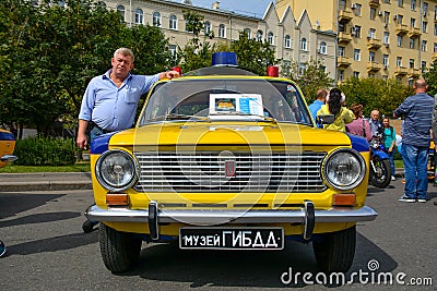 Soviet police car Editorial Stock Photo