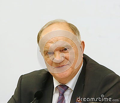 Zyuganov Gennady Andreevich Politician Editorial Stock Photo