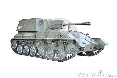 Soviet self-propelled gun Stock Photo