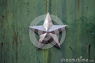 Soviet star at Chornobyl Stock Photo