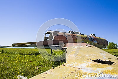 Soviet union army jet airplane Stock Photo