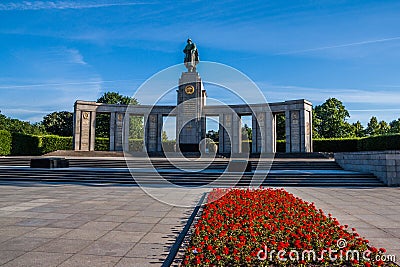 Soviet War Memorial Tiergarten in Berlin City Centre Editorial Stock Photo