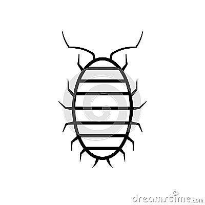 Sow bug icon Vector Illustration