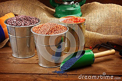 Sowing seeds Stock Photo