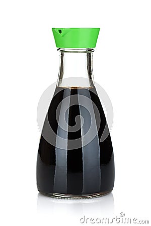 Soy sauce bottle Stock Photo