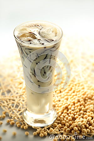 Soya bean plus cincau Stock Photo