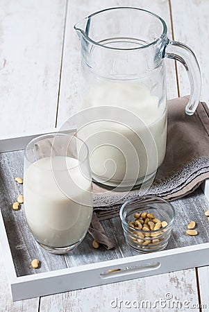 Soya milk Stock Photo