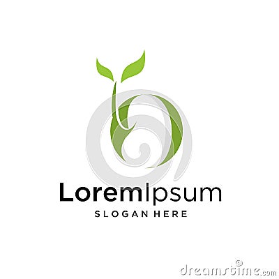 Soybean logo icon. Soy bean. Vector illustration Vector Illustration