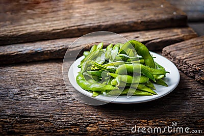 Soybean are placed on the table, japan food Stock Photo