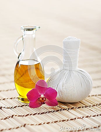 Spa aromatherapy composition Stock Photo