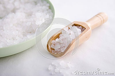 Spa bath salts Stock Photo