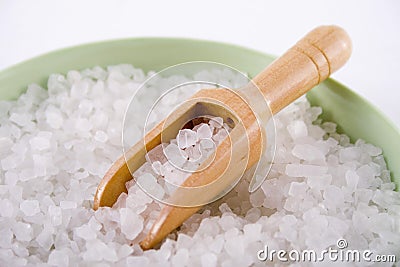 Spa bath salts Stock Photo