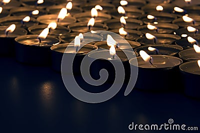 Spa candles Stock Photo