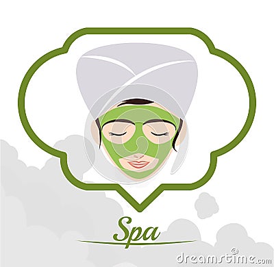 Spa center design Vector Illustration