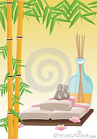 Spa center and healthy lifestyle design Vector Illustration