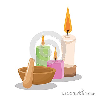 Spa center and healthy lifestyle design Vector Illustration