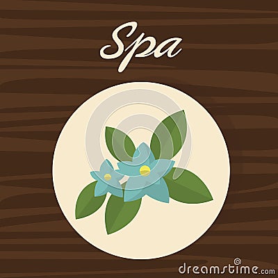 Spa center and healthy lifestyle design Vector Illustration